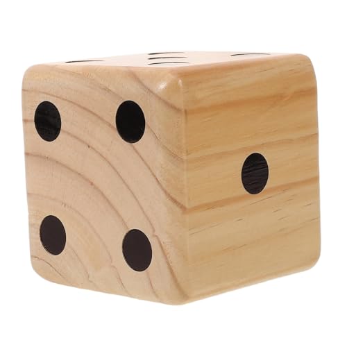 BESTonZON 2St Spiel Würfel Hinterhof-Spielwürfel Rasenwürfel für den Außenbereich jucarii pentru copii hühner Spielzeug spielsachen große Holzwürfel große Spielwürfel aus Holz Kiefernholz von BESTonZON