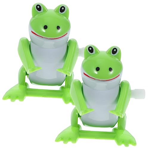 BESTonZON Lernspielzeug Für Jungen Und Mädchen 2 Stück Frosch-uhrwerkspielzeug Robustes Und Lustiges Spielzeug Für Jungen Und Mädchen von BESTonZON