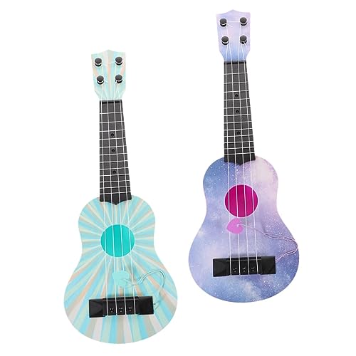 BESTonZON 2St Ukulele Spielzeug Ukulele Musikspielzeug Gitarren-Ukelelen für Anfänger kinderinstrumente musikinstrumente für Kinder Ukulele-Modell für Kleinkinder Simulation von Ukulelen von BESTonZON