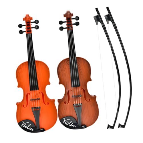 BESTonZON 2St Violine Spielzeug Geigenmodell Musikspielzeug Geigen für Kinder Viola-Instrument simulierte Geige Kindergeige Schmuck für eine Aufführungsgeige Geigenfiguren Plastik von BESTonZON