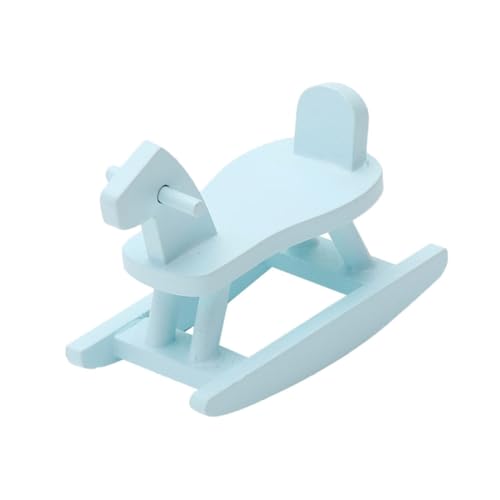 BESTonZON 2St Zubehör für Puppenhäuser Puppenhausmöbel Feenhaftes hühner gieskanne kinderspielzeug Schaukelpferd Mini-Hausaccessoire Birke Blue von BESTonZON