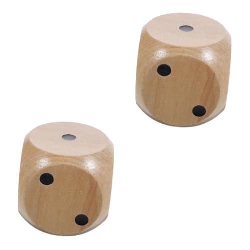 BESTonZON 2St große Würfel taschenspiele Pocket Game Tischspiele Tisch Spiele Holz Spiele Table Gaming Holz Spiel requisit holzwürfel Spielzeug Spiel Würfel Brettspiel-Tool Brettspielwürfel von BESTonZON