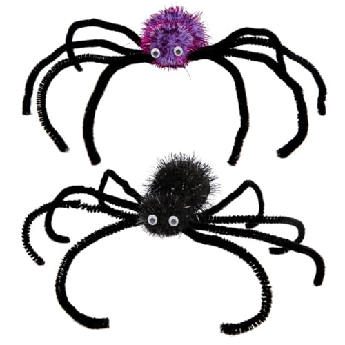 BESTonZON 2St neuartige Spinnenhaarnadel halloween haarspangen haarspange halloween libelle haarspange Halloween-Haarnadel Haarspangen für Frauen Halloween-Haarschmuck Eisendraht von BESTonZON