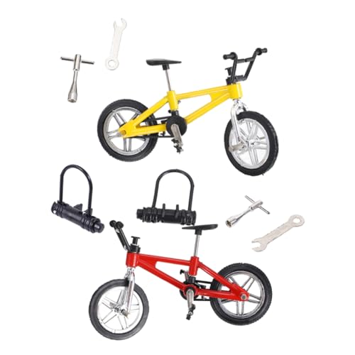 BESTonZON 2er Set Mini Fingerbike Finger Für Fingertippbewegung Desk Game Für Und Erwachsene Ideales Geschicklichkeitsspiel Für Den Schreibtisch Spaßiges Mini Für Freizeit Und von BESTonZON