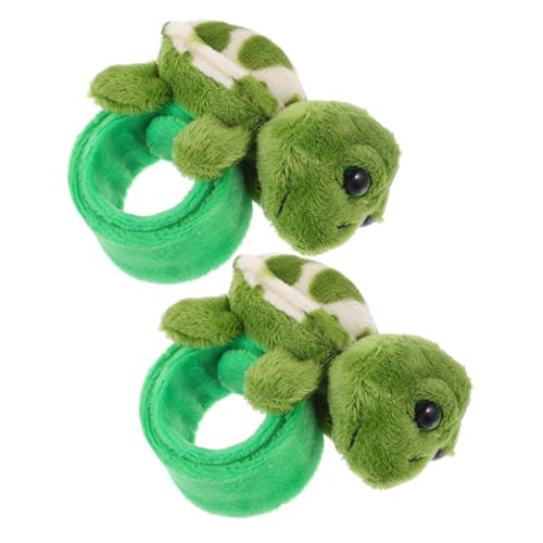 BESTonZON 2er Set üsch Tier Slap Armband Kuscheltier Schildkröte Mit Stoffarmband Zum Und Dekorieren Ideal Als Für Und Für Partys von BESTonZON