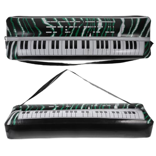 BESTonZON 2st Aufblasbare Elektronische Tastatur Dekorationen Für Tanzpartys Mini-Keyboard-Klavier Gitarre Sprengen Aufblasbares Instrument Aufblasbare Spielzeuge Massenkarneval PVC von BESTonZON