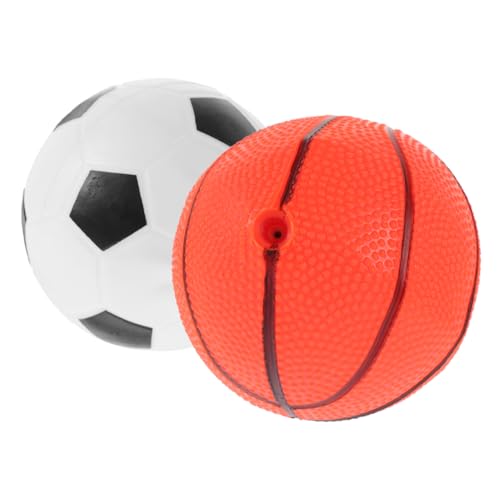 BESTonZON 2st Aufblasbares Ballspielzeug Hüpfbälle Für Kinder Elastizität Springender Ball Lustiger Hüpfender Ball Buntes Ballspielzeug Lustiger Springender Ball Aufblasbarer Sportball PVC von BESTonZON