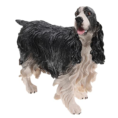 BESTonZON 2st Cocker Spaniel-Modell Simulationshundefigur Hunde-sammelfigur Lebensechter Hund Kuchendeckel Hundespielzeug Actionfigur Spielzeug Plastik Vereinigte Staaten Haustier Hund Kind von BESTonZON