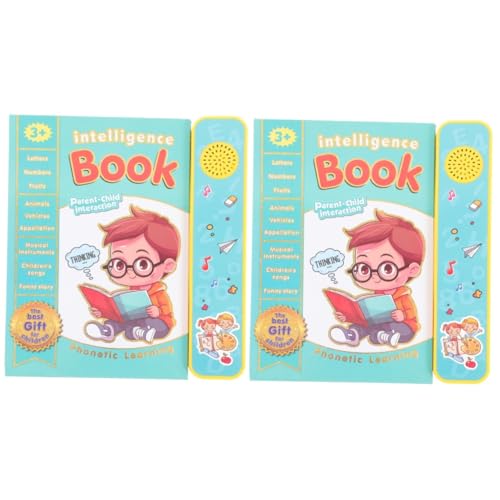 BESTonZON 2st Englischer Lesepunkt Klangbuch Auf Englisch Englisches Alphabet Für Kinder Elektronisch Englisch-lernspielzeug Englisch-lernbuch Für Kinder Englisches Lernspielzeug Abs Green von BESTonZON