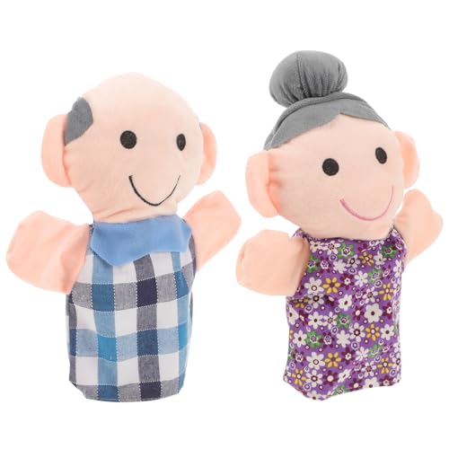 BESTonZON 2st Familie Handpuppe Menschen Marionetten Fingerpuppenfamilie Menschen Handpuppen Familienpuppen Handpuppen Für Kleinkinder Plüschpuppen Handpuppen Für Stoff von BESTonZON