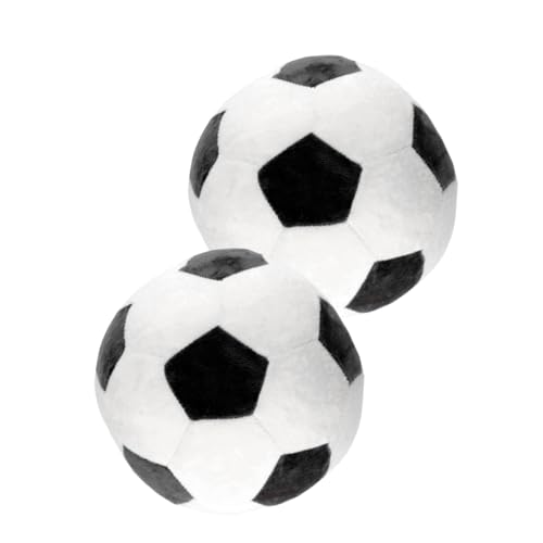 BESTonZON 2st Fußballpuppe Fußball-plüschkissen Sportspielzeug Mit Weichem Stoffkissen Ball-plüschtier Fußballmodell Fußball Dekokissen Flauschiger Fußball Kurzer Plüsch von BESTonZON