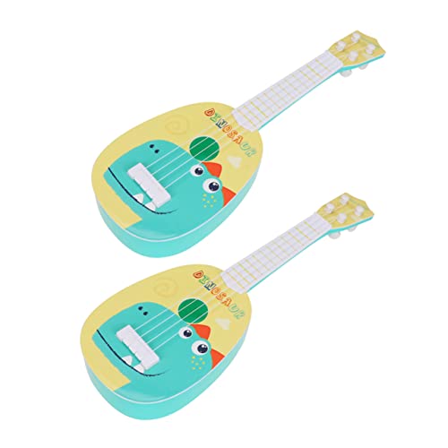 BESTonZON 2st Gitarre Musikspielzeug Kinderinstrument -Instrumente Kinderspielzeug Ukulele Werkzeugspielzeug Musikalisches Spielzeug Für Kleinkinder Kinder-Ukulele Babyspielzeug Plastik von BESTonZON