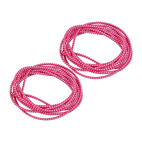 BESTonZON 2st Gummiband Springseil Für Kleinkinder Elastische Trainingsbänder Elastisches Trainingsband Springseilspielzeug Für Kleinkinder Seilspringen Trainieren Polyester Rosa von BESTonZON