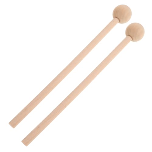 BESTonZON 2st Hammer Rhythmussticks Für Kinder in Großen Mengen Glockenschlägel Percussion Aus Holz Schlagholzstöcke Zungentrommelschlägel Schlägel Perkussion Hölzern Beige von BESTonZON