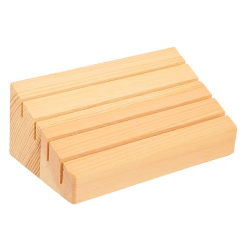 BESTonZON 2st Holzsockel Einziehbar Platte Handel Automatisch Gestell Steht Planke Deck-spielkartenfach Spielkarten-Deck-tablett Stand Spielkarten-Display-tablett Inhaber Mehrere Hölzern von BESTonZON