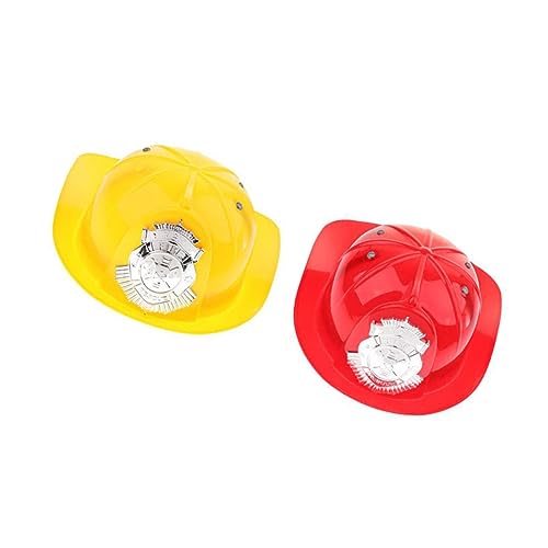 BESTonZON 2st Kinder-feuerschutzhut-spielzeug Simulations-schutzhelm Hut Für Kinder Bikerhelm Kinderschutzhelm Fahrradzubehör Für Fahrradhelm Make-up-spielzeug Einstellgurt Kleinkind Cosplay von BESTonZON