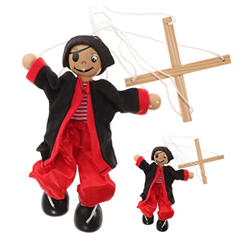 BESTonZON 2st Marionette Plüschtiere Autospielzeug Konstruktionsspielzeug EIN Jahr Altes Kleinkindspielzeug Handpuppe Puppen Interaktive Spielzeuge Holz von BESTonZON