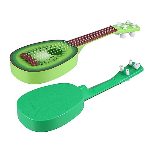 BESTonZON 2st Mini-obstgitarre Imitiertes Ukulele-Spiel Musik-Ukulele Ukulele Aus Kunststoff Gitarrenmodell Lustiges Ukulele -Ukulele Kinderspielzeug Plastik Green von BESTonZON