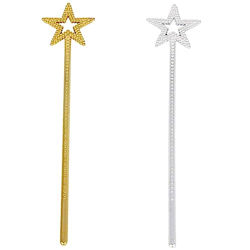 BESTonZON 2st Pentagramm-fee-zauberstab Kinderanzug Bausatz Für Zauberstäbe Partystäbe Verkleidungszubehör Für Kinder Zauberstäbe Für Kinder Fee Cosplay-Requisite Anzüge Für Kinder Plastik von BESTonZON