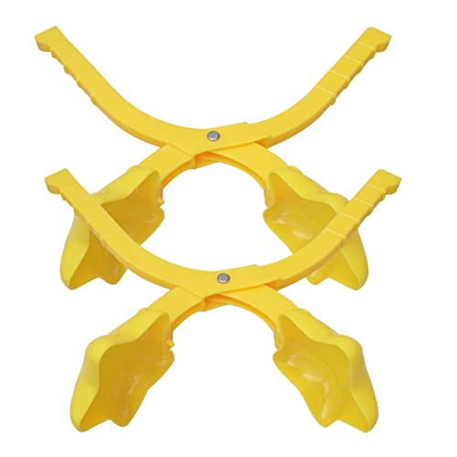 BESTonZON 2st Schnee Klemme Schneemann-Maker-Clip Maschine Zur Herstellung Von Schneebällen Werkzeug Zum Erstellen Von Schneebällen Schneeballwerfer Winter-schneeball-Tool Yellow Plastik von BESTonZON