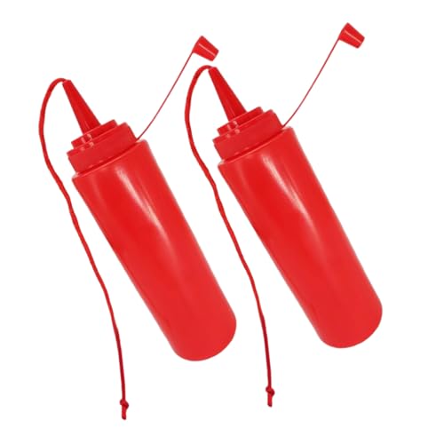 BESTonZON 2st Streich Tomatenflasche Vier -Saison -Kragen Vier-Jahreszeiten-Kragen Halloween Tomatensauce Abnehmbarer Kragen Künstliches Halsband Auslaufsichere Verschlussfolie Rot Plastik von BESTonZON