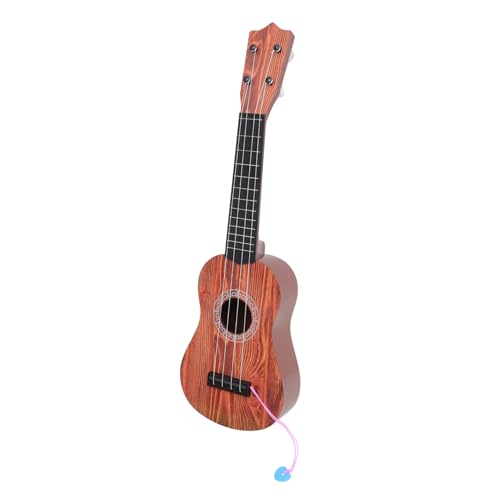 BESTonZON 2st Ukulele Musikinstrument Für Kinder Gitarre Kleinkind Gitarrenspielzeug Für Kinder Mini Kinder Musikinstrumente Spielzeuge Retro-Gitarre Plastik Hölzerne Gitarre Kann Spielen von BESTonZON