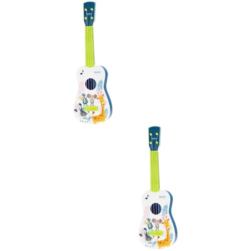 BESTonZON 2st Ukulele-Spielzeug Für Die Frühe Bildung Ukulele Für Anfänger Ukulele-Modell Pädagogisches Musikspielzeug Perlenwebstuhl-kit Cajon Saiteninstrument Gitarre Plastik Kleinkind von BESTonZON