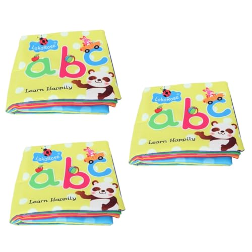 BESTonZON 3 STK Lernspielzeug kinderkram Buch kreativität babybuch Cloth Book taufgeschenke Babygeschenke für Weihnachten Spielzeug Spielzeuge Stoffbuch dreidimensional von BESTonZON