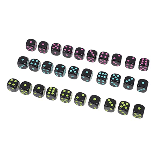 BESTonZON 3 Sätze À 30 Stück Normale Punktwürfel spielwürfel spielewürfel dice Set große Schaumstoffwürfel große Würfel Spieltisch aufblasbare Spiele Unterhaltungswürfel Bunte Würfel Acryl von BESTonZON