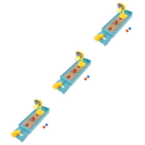 BESTonZON 3 Sätze Brettspielspielzeug Für Kinder Tischspiel Spielzeug Tischsportspielzeug Tabletop-Spiele Tisch-bowlingspiel Desktop-Spielzeug Brettspiele Desktop-Bowling Mini-Basketball Abs von BESTonZON