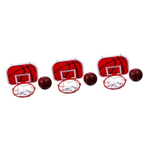 BESTonZON 3 Sätze Hängender Basketballkorb Mini-basketballkörbe Für Die Tür Basketballrahmen Jungenzimmer Dekor Für Jungen Innenaufhängung Basketball-badespielzeug Spielzeug von BESTonZON