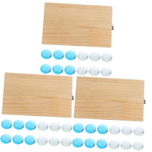 BESTonZON 3 Sätze Mankala Mancala-brettspiel Brettspiele Für Erwachsene Mancala-Spielzeug Mancala-Spiel Für Kinder Edelstein-schachspielzeug Kinder Mancala Schach Denkendes Puzzlespiel Holz von BESTonZON