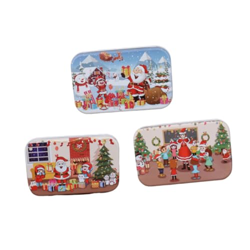 BESTonZON 3 Sätze Puzzle basteln für Kinder bastelmaterial für Kinder Educational Toys Weihnachtsrätsel Lernspielzeug für Kinder Kinderspielzeug pädagogisches Spielzeug Robin-Board von BESTonZON