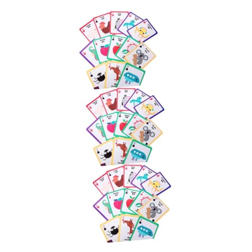 BESTonZON 3 Sätze lustiges Spielspielzeug Kinderspielzeug Spielzeug für Kleinkinder Kid Toys rechen kartenspiel hühner Spielzeug Babyspielzeug kreatives Lernspielzeug Puzzle Spielzeugkarte von BESTonZON