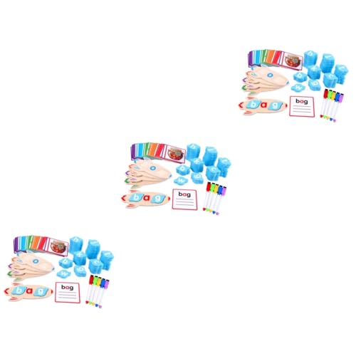 BESTonZON 3 Sets Alphabet Wort Lernspielzeug Lernkarten Lernspiele Für Kinder Von 5 Bis 7 Jahren Brettspiele Für Kinder Von 6 Bis 8 Jahren Wortspiele Lernspiele Für Kinder Im Alter Von von BESTonZON