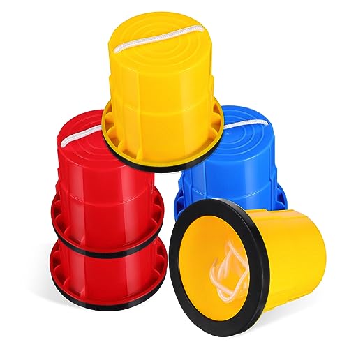 BESTonZON 3 Stelzen Für Kinder Gleichgewichtsspiel Für Kinder Outdoor-spielset Für Kinder Eimer Ausgleichen Outdoor- Für Babys Lauflernbecher Für Kinder Plastik von BESTonZON