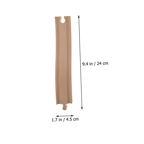 BESTonZON 3 Stück Holzeisenbahn Bogen schienen aus Holz für DIY Zugspielzeug Erweiterung Zubehör für Kreative Eisenbahn Szene und Spielerisches Lernen BESTonZON 3 Stück Holzeisenbahn Bogen schienen aus Holz für DIY Zugspielzeug Erweiterung Zubehör für Kreative Eisenbahn Szene und Spielerisches Lernen von BESTonZON