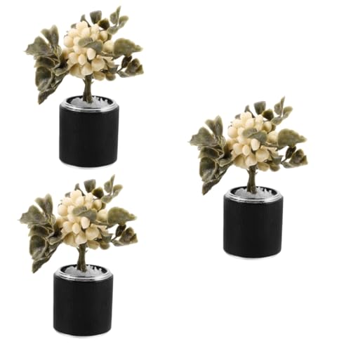 BESTonZON 3 Stück Mini Möbel Modell Mini Dekor Miniatur Blumentopf Puppenhaus Miniaturen Mini Blumentopf Dekor Blumentopf Ornamente Bonsai Dekoration Heim Desktop Ornamente von BESTonZON