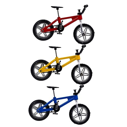 BESTonZON 3 Stück Mini Teiliges Alloy Finger Bike Kreative Mini Finger Bikes mit Präziser Verarbeitung Leichtes Stressabbau für Fingerkoordination und Dekoration Geeignet für Erwachsene BESTonZON 3 Stück Mini Teiliges Alloy Finger Bike Kreative Mini Finger Bikes mit Präziser Verarbeitung Leichtes Stressabbau für Fingerkoordination und Dekoration Geeignet für Erwachsene von BESTonZON