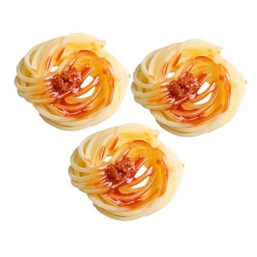BESTonZON 3 Stück Realistische Spaghetti Modell mit Fleischsoße Detailgetreue Simulation Nudel Requisiten für Restaurantdekoration Kindersicheres für Spielküche und Fotoshootings BESTonZON 3 Stück Realistische Spaghetti Modell mit Fleischsoße Detailgetreue Simulation Nudel Requisiten für Restaurantdekoration Kindersicheres für Spielküche und Fotoshootings von BESTonZON