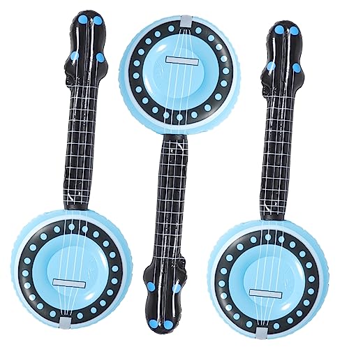 BESTonZON 3Stücke Aufblasbare Instrumente Kinder Spielzeug Lustige Musikinstrumente PVC Banjo Party Requisiten für Geburtstagsfeiern und Karneval BESTonZON 3Stücke Aufblasbare Instrumente Kinder Spielzeug Lustige Musikinstrumente PVC Banjo Party Requisiten für Geburtstagsfeiern und Karneval von BESTonZON