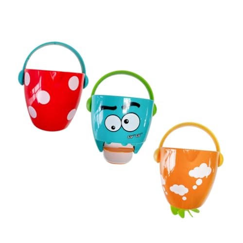 BESTonZON 3 Stück Teiliges Badespielzeug Wassereimer Duschspaß Badewannenspielzeug Frei Sicher ohne Kanten Fördert Sensorische Entwicklung und Fähigkeiten für Junge Mädchen BESTonZON 3 Stück Teiliges Badespielzeug Wassereimer Duschspaß Badewannenspielzeug Frei Sicher ohne Kanten Fördert Sensorische Entwicklung und Fähigkeiten für Junge Mädchen von BESTonZON