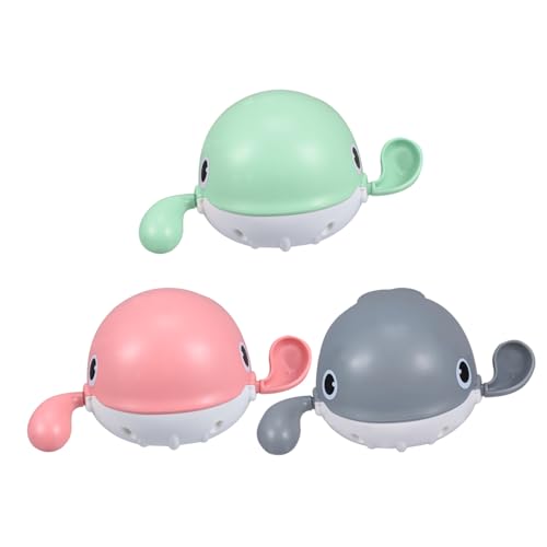 BESTonZON 3 Stück Teiliges Badewannenspielzeug Schwimmende Kleine Wal Figuren Cartoon Wasserspielzeug für Kleinkinder Hautfreundlich Rundes Design Sicherer Badespaß BESTonZON 3 Stück Teiliges Badewannenspielzeug Schwimmende Kleine Wal Figuren Cartoon Wasserspielzeug für Kleinkinder Hautfreundlich Rundes Design Sicherer Badespaß von BESTonZON