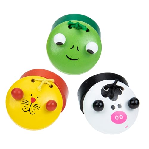 BESTonZON 3 Stück Teiliges Holzspielzeug Bunte Orff Kastagnetten Musikinstrumente für Musik Lernspielzeug Hand Auge koordination und Musikalischem Talent Langlebig und Sicher BESTonZON 3 Stück Teiliges Holzspielzeug Bunte Orff Kastagnetten Musikinstrumente für Musik Lernspielzeug Hand Auge koordination und Musikalischem Talent Langlebig und Sicher von BESTonZON