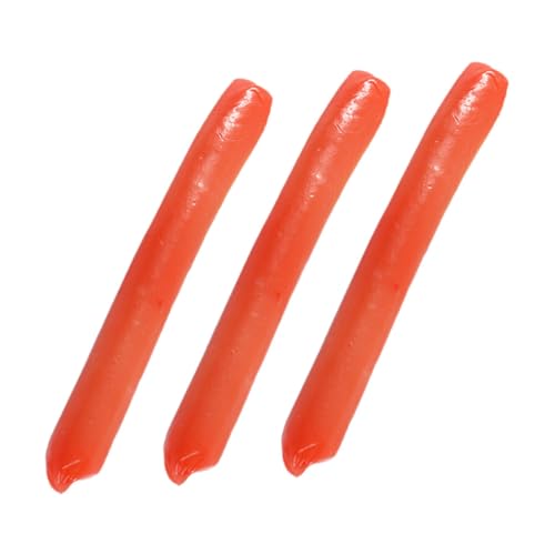 BESTonZON 3 Stück Teiliges Hot Dog Modell aus PVC Realistisch Gestaltete Lebensechte Schinkenwurst deko für Küchen Restaurant Partydekoration als Foto Requisite und Food Prop BESTonZON 3 Stück Teiliges Hot Dog Modell aus PVC Realistisch Gestaltete Lebensechte Schinkenwurst deko für Küchen Restaurant Partydekoration als Foto Requisite und Food Prop von BESTonZON