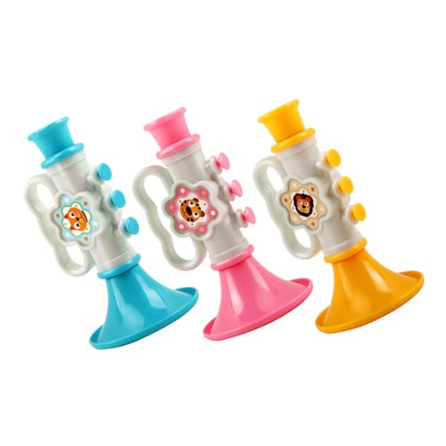 BESTonZON 3 Stück Teiliges Musikspielzeug Trompeten aus Sicherem Kunststoff Lautes Event Horn Fördert Motorik und Hand Auge koordination Kindergarten Musikinstrument Lernspielzeug für BESTonZON 3 Stück Teiliges Musikspielzeug Trompeten aus Sicherem Kunststoff Lautes Event Horn Fördert Motorik und Hand Auge koordination Kindergarten Musikinstrument Lernspielzeug für von BESTonZON