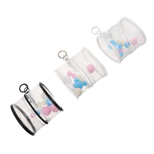BESTonZON 3 Stück Transparente PVC Aufbewahrungstaschen für Actionfiguren Tragbarer Hängender Organizer mit Schlüsselanhänger und Plüschbällen Leichte Displaytaschen in und Transparent BESTonZON 3 Stück Transparente PVC Aufbewahrungstaschen für Actionfiguren Tragbarer Hängender Organizer mit Schlüsselanhänger und Plüschbällen Leichte Displaytaschen in und Transparent von BESTonZON