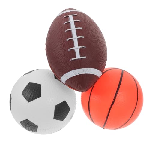 BESTonZON 3 Teiliger Ballanzug Spielball Sportbälle Spielball Hüpfball Spielplatzball Kickbälle Für Spielplatzspielzeug Pädagogischer Hüpfball Elastizitätsball Vinyl von BESTonZON