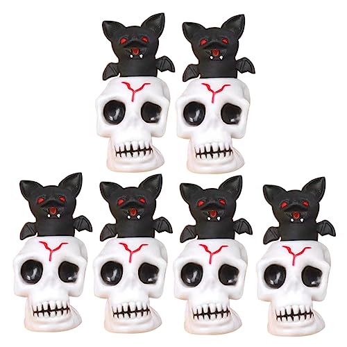 BESTonZON 30 STK Prise Musik gruseliger Schädeldekor Halloween-Partygeschenke Mochi Schädelpuppe Mochi-Geist Spielzeug The Hallow ventilatot partyspieße Halloween-Party-Requisiten Plastik von BESTonZON