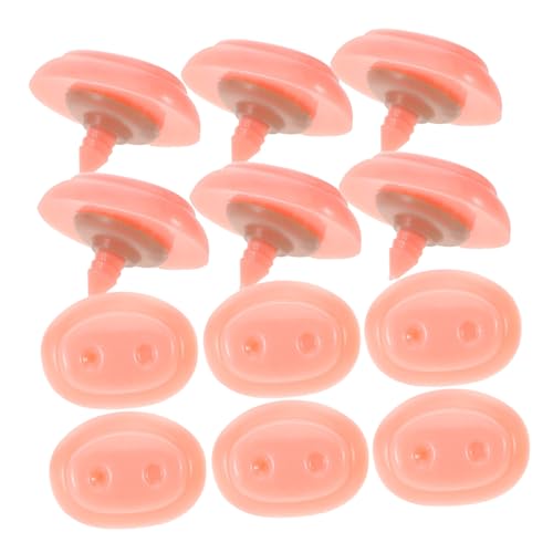 BESTonZON 30 Sets Schweinenase Zubehör Schweinenase Puppennase Rosa Kunststoff von BESTonZON